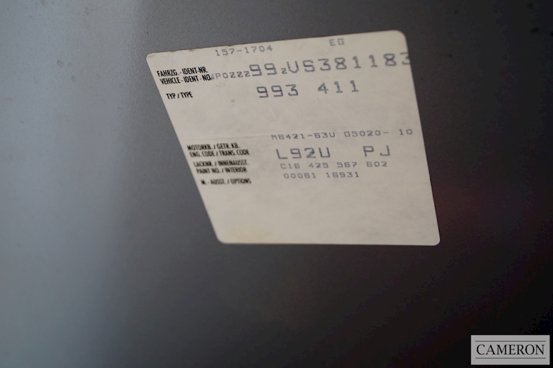 Porsche 993 Targa Manual 3.6 2dr Coupe Manual Petrol