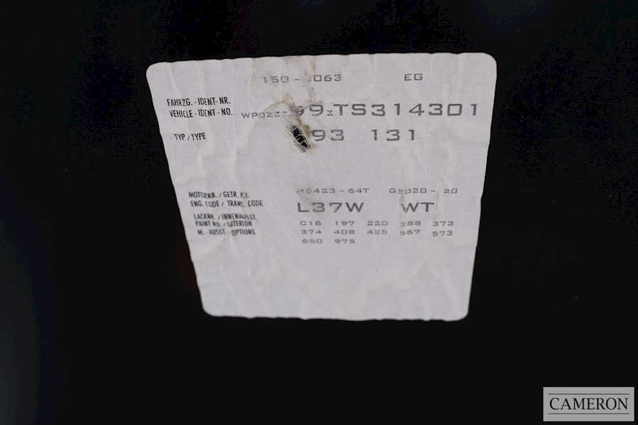 Porsche 911 993 Carrera 4 Coupe 3.6 Varioram Manual