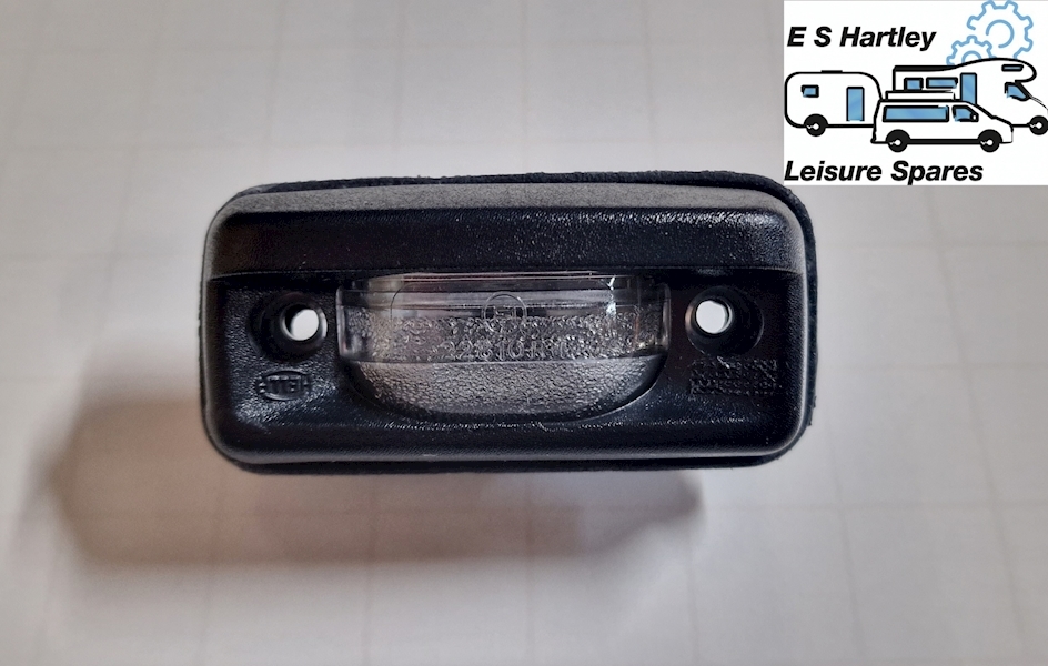Hella Number Plate Light 75mm X 35mm (50mm Holes) No Bulb Image 1