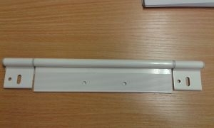 Exterior Door Hinge - White 3-Leaf [290 × 45mm]