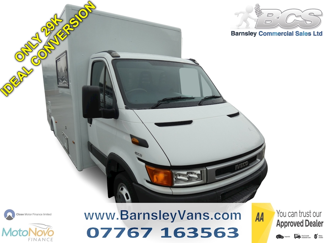 2003 53 IVECO DAILY 45C13 2.8 MOBILE WAITING ROOM OFFICE SHOP