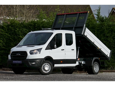 Ford Transit 350 L3 Lwb Double / Crew Cab Bison Tipper 2.0 130ps Euro 6 6,500kg train mass for towing