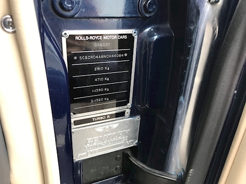 Bentley Turbo R 6.8 LWB Saloon 4dr Petrol Automatic (458 g/km, 0 bhp)