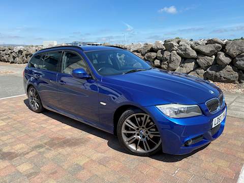 3 Series 320D Sport Plus Touring - LE MANS BLUE - FULL BLACK LEATHER - GRAPHITE M ALLOYS - FSH 2.0 5dr Estate Manual Diesel