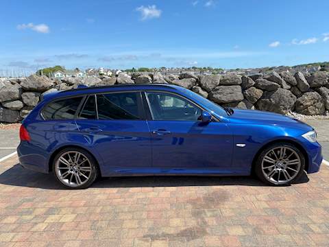 3 Series 320D Sport Plus Touring - LE MANS BLUE - FULL BLACK LEATHER - GRAPHITE M ALLOYS - FSH 2.0 5dr Estate Manual Diesel