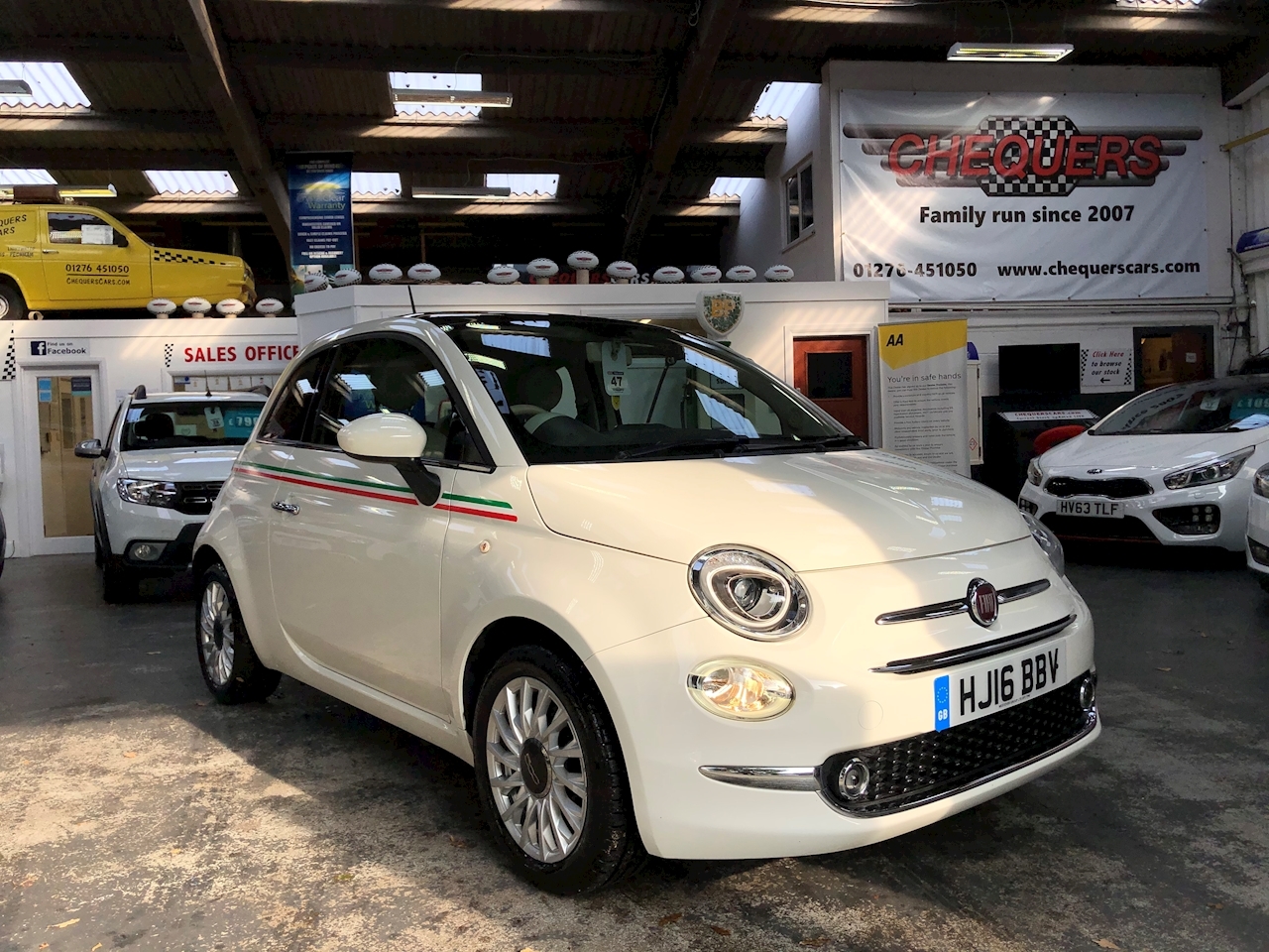 Used Fiat 500 Lounge Chequers Cars Lightwater Ltd