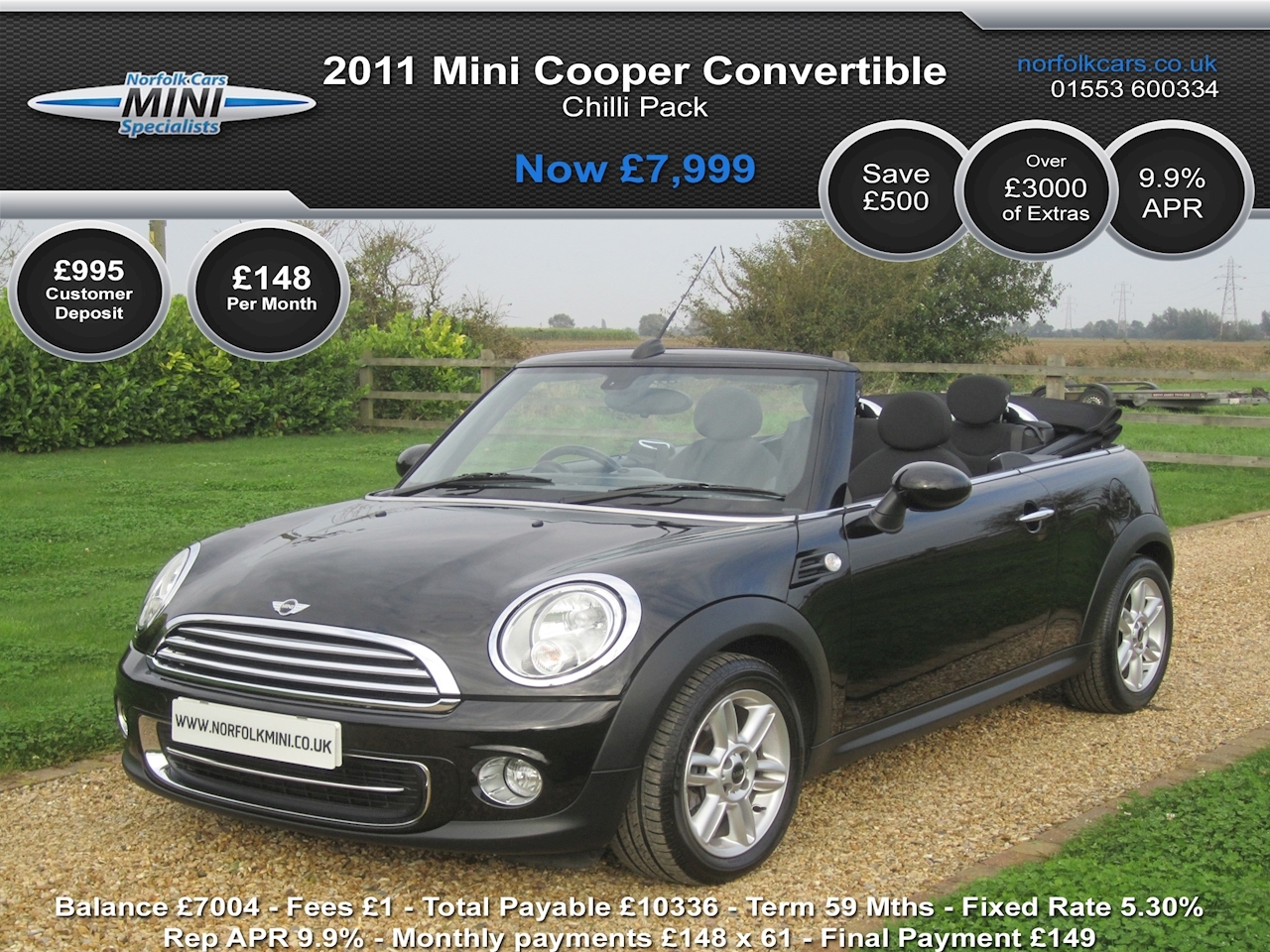 Mini Cooper Convertible 1.6 Manual Petrol