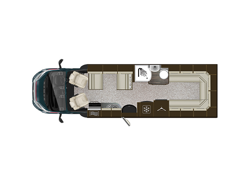 Autotrail Frontier 2014 Scout Hi-Line Floorplan