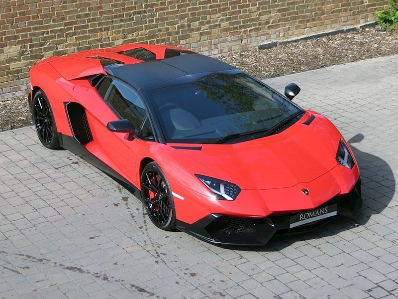 2014 Used Lamborghini Aventador Lp 720 4 Roadster 50 Anniversario Rosso Mars