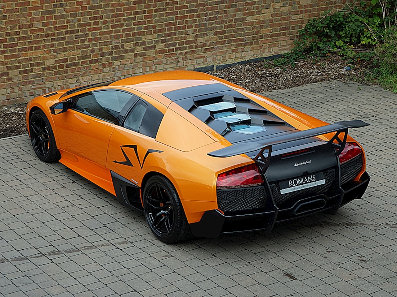 Lamborghini murcielago lp670 sv rear wing spoiler high wing carbon fiber oe...