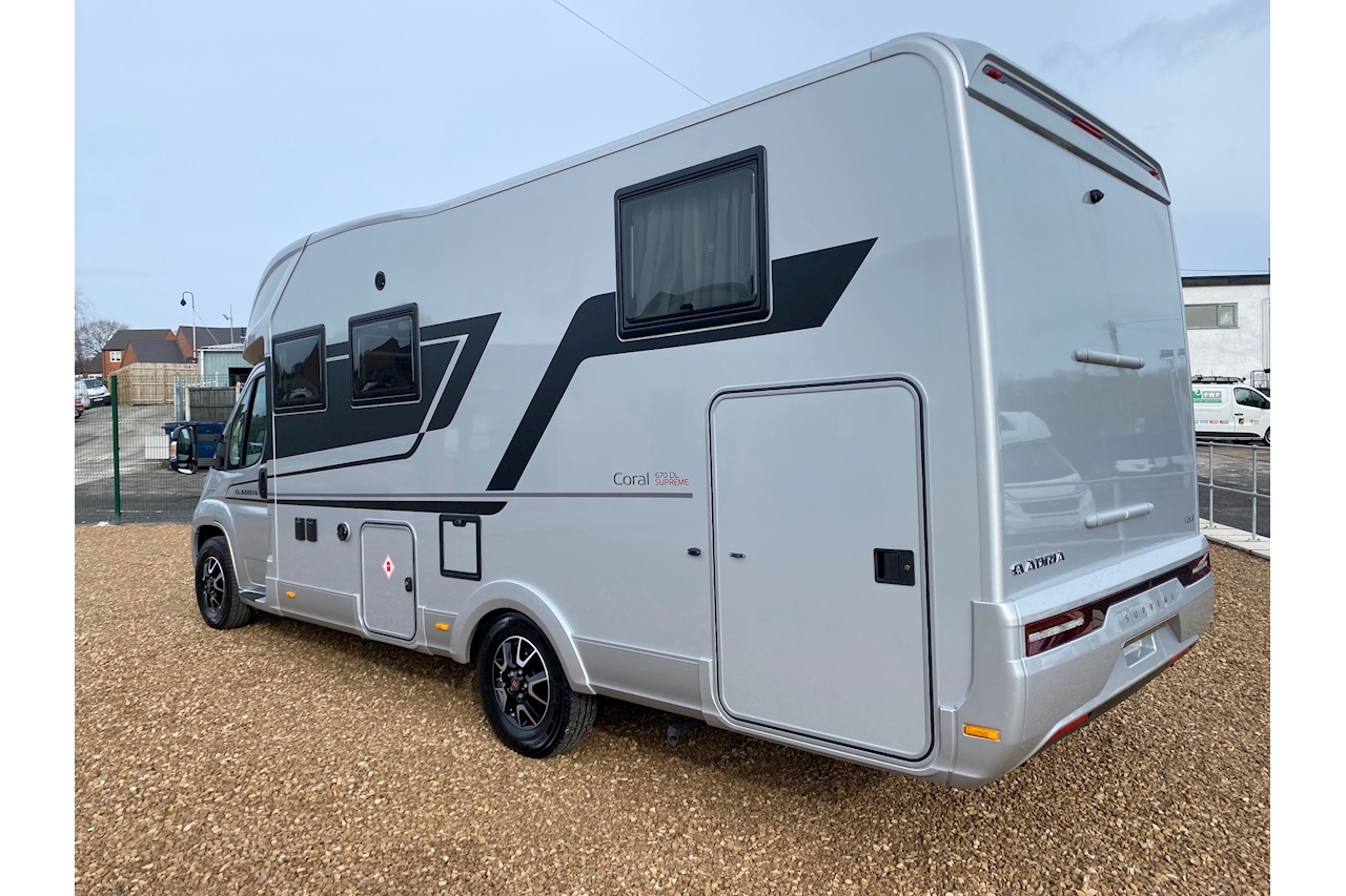 New 2021 Adria Coral 670 Supreme DL Motorhome 2300 Manual Diesel For Sale in Derbyshire | Geoff Cox