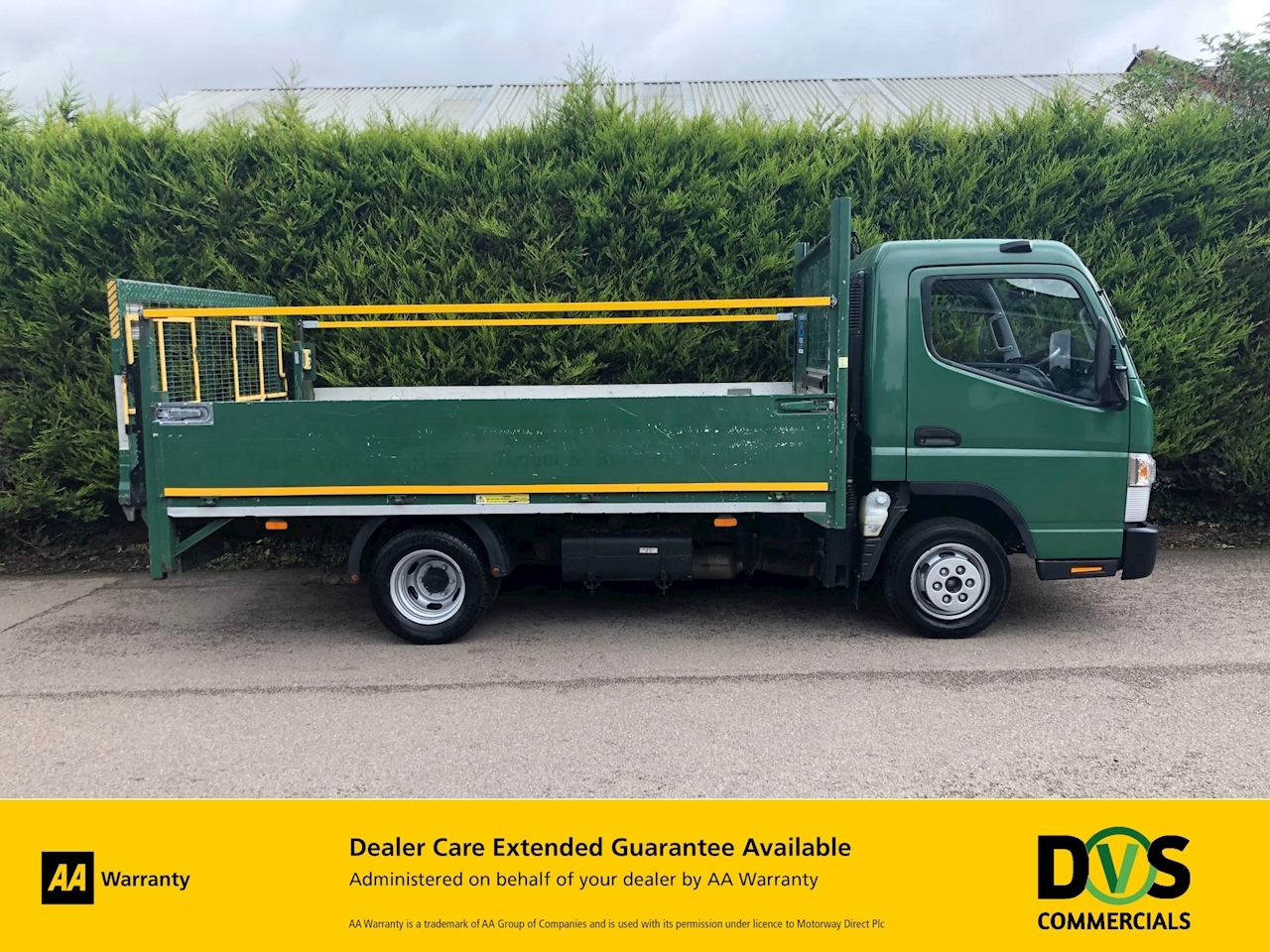 2012 62 Mitsubishi Fuso Canter 3C13 3.0 HIGH SIDED DROPSIDE FLATBED - TAIL LIFT - AUTOMATIC - 3.5 TON