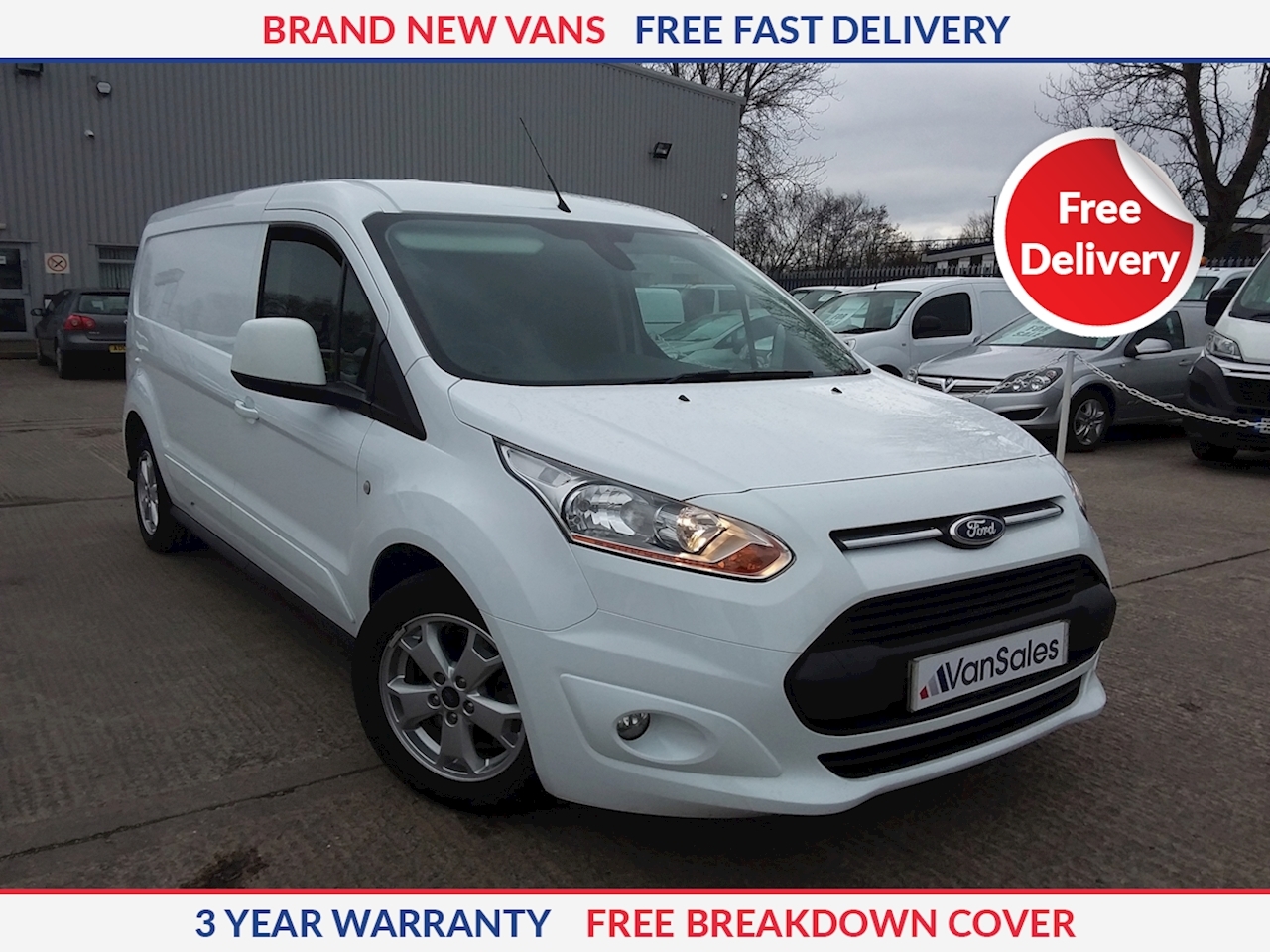 New Ford Transit Connect L2 1.5 TDCI 240 Limited 120ps LWB Panel Van