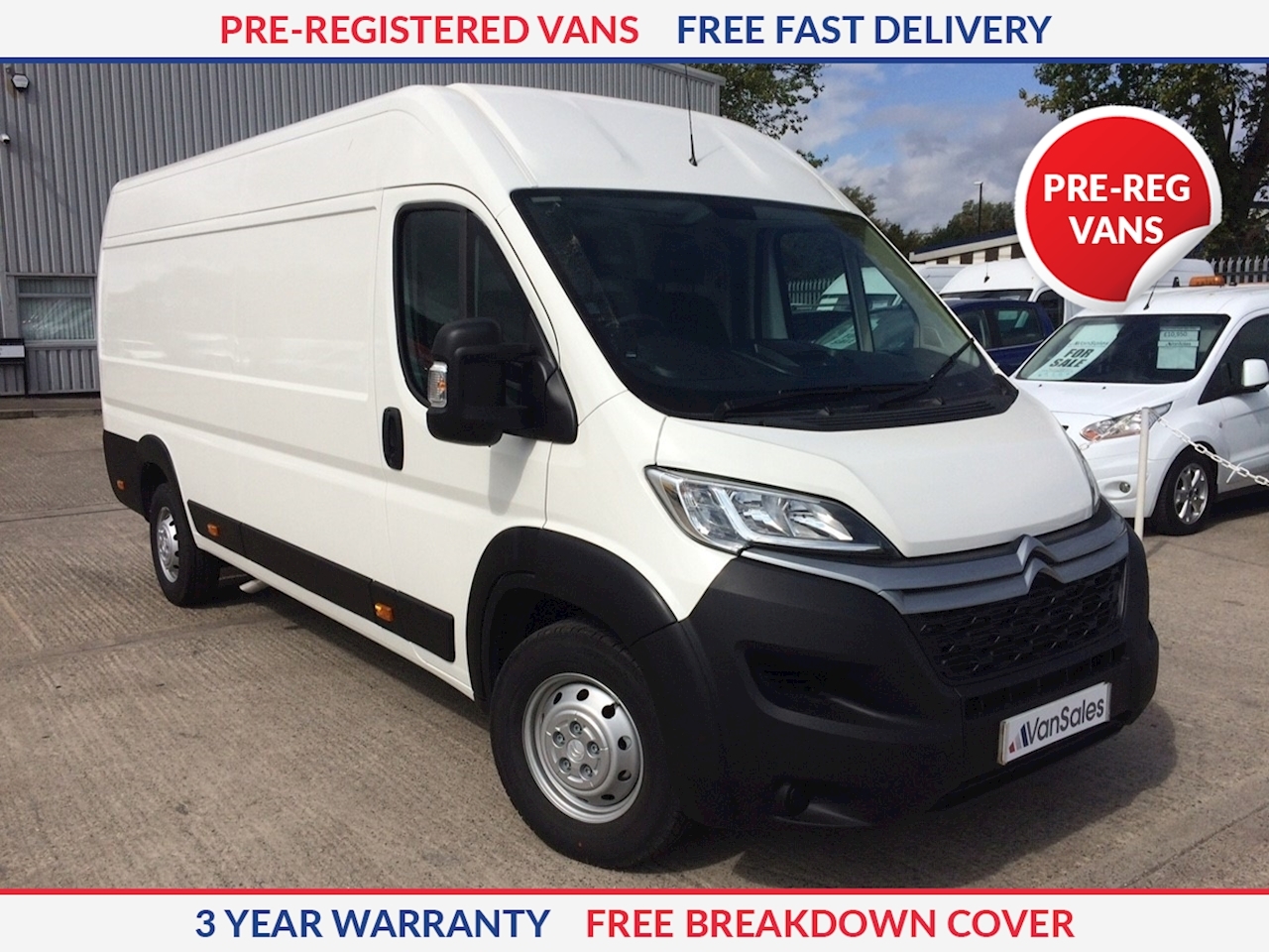 pre registered vans for sale uk