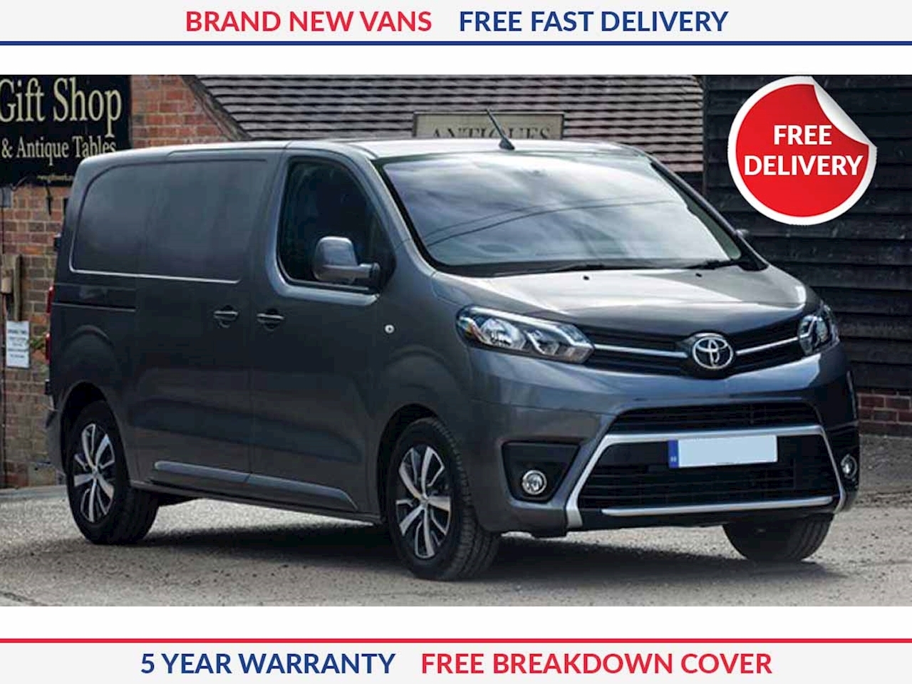 New Toyota Proace L3 Long Panel Van LWB 2025 Free UK Delivery Van