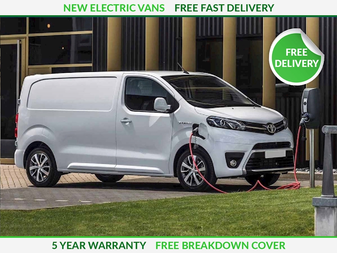 New Toyota eProace L2 H1 Electric Panel Van 2024 Free UK Delivery