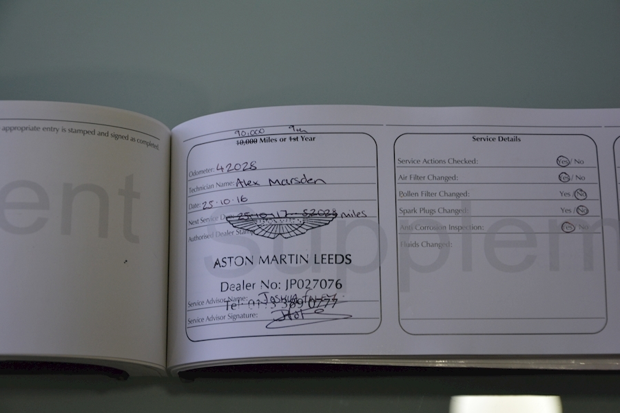 Aston Martin V8 Vantage Manual *Full Aston Martin Main Dealer History* Image 42