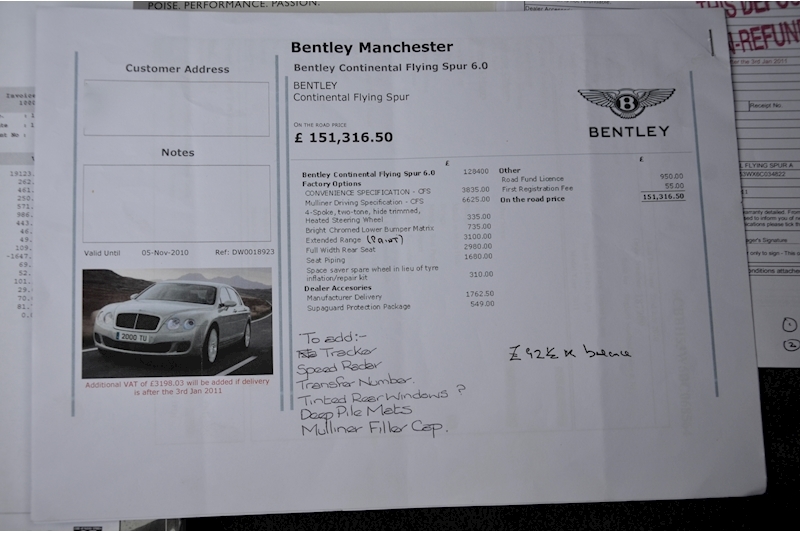 Bentley Continental Flying Spur Mulliner + £150k List + Huge Spec + 1 Owner + Full Bentley History Image 57