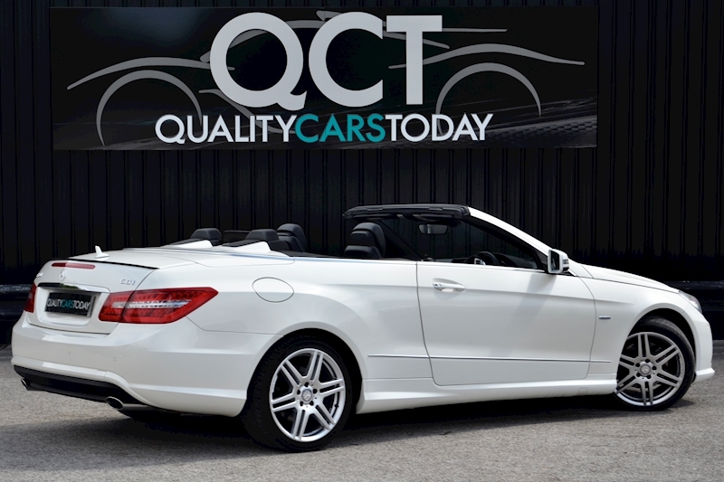 Mercedes-Benz E350 AMG Sport Convertible Diamond White + AirScarf + Heated Seats + COMAND Image 8