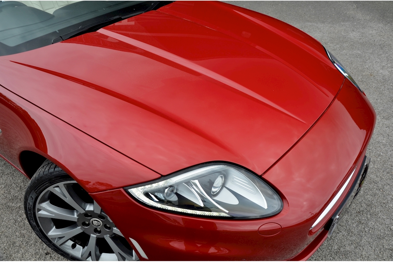 Jaguar XK Convertible Italian Racing Red + Burgundy Roof + Full Jaguar History - Large 14