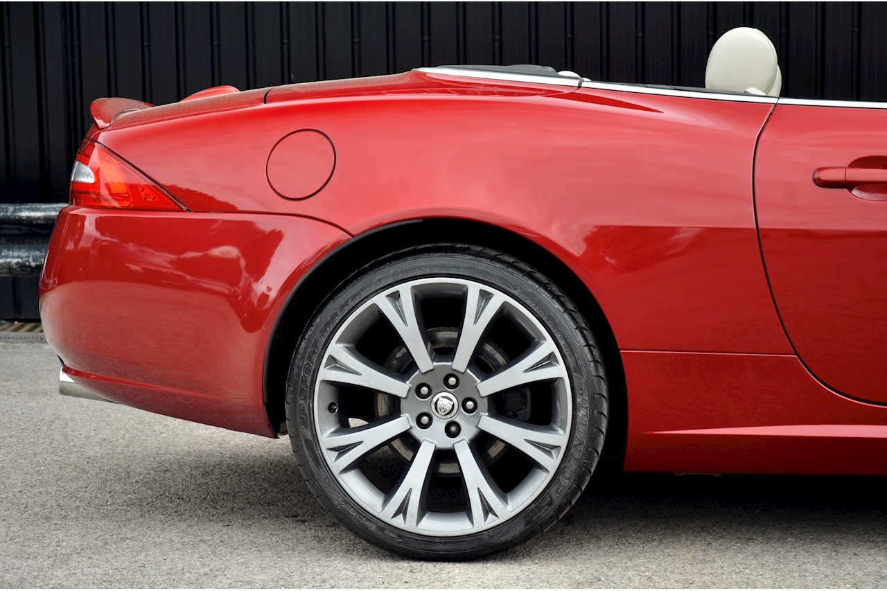 Jaguar XK Convertible Italian Racing Red + Burgundy Roof + Full Jaguar History - Large 16