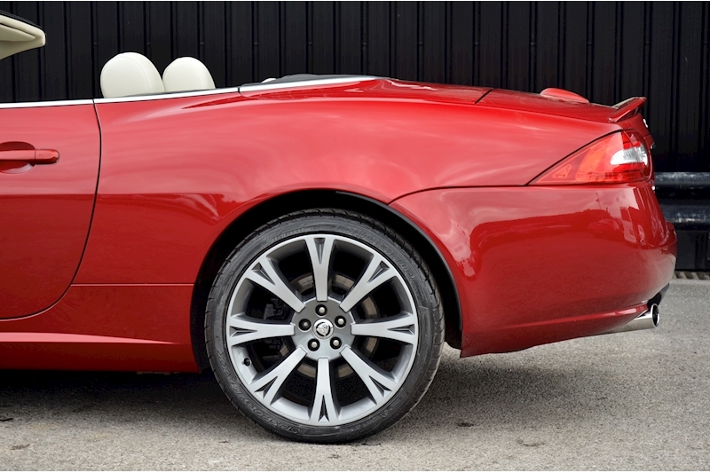Jaguar XK Convertible Italian Racing Red + Burgundy Roof + Full Jaguar History Image 21