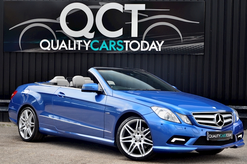 Mercedes-Benz E350 Sport Convertible Designo Mauritius Blue + Air Scarf + Heated Seats + 19 inch wheels Image 0