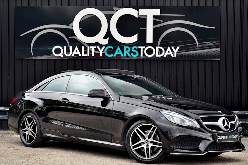 Mercedes-Benz E220 CDI AMG Sport Coupe Panoramic Glass Roof + Heated Leather + Reverse Camera Image 0