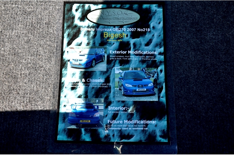 Subaru Impreza GB 270 Limited Edition Number 218 + 1 Former Keeper + Full Service History Image 33