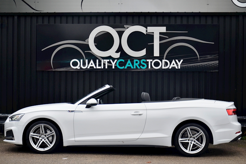 Audi A5 2.0 TDI S-Line Cabriolet Just 23,550 miles + Sat Nav + Heated Seats Image 1