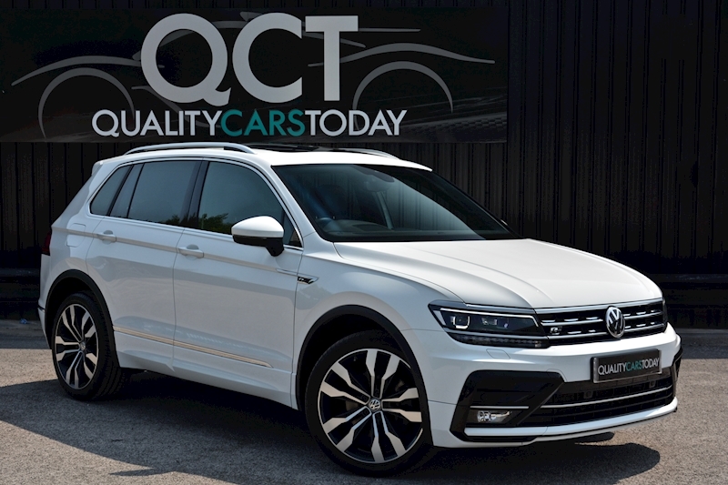 Volkswagen Tiguan R-Line 190ps 1 Lady Owner + Full VW History + Head Up Display + Full Leather + LED Lights Image 0
