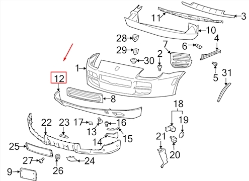 FRONT BUMPER SPOILER