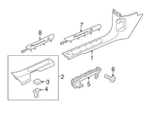 PANAMERA S SILL PLATE