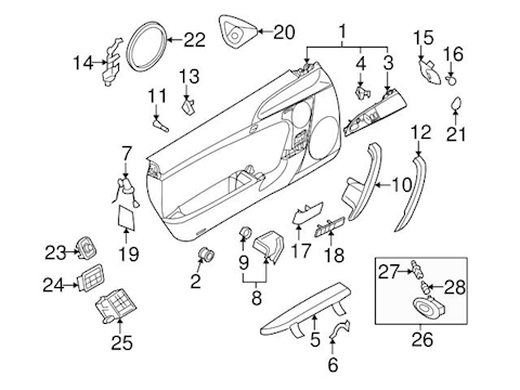 LOW INTERIOR DOOR HANDLE