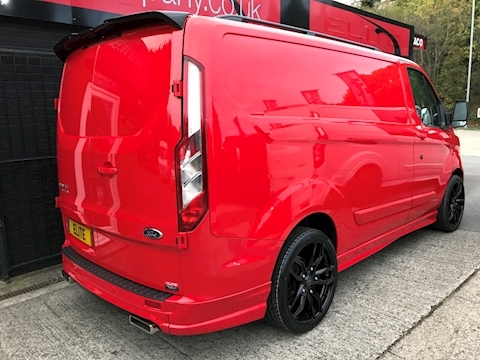 red transit custom