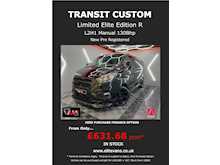 Ford Transit Custom Van L2 300 Limited Elite Edition R LWB 130 