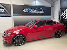 2013/63 MERCEDES C63 AMG COUPE + 5K OPTIONS + PAN ROOF + COMMAND + RED LEATHER