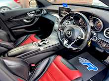 2015/65 MERCEDES C63 AMG SALOON BI-TURBO V8 + RED/BLACK LEATHER + 469BHP
