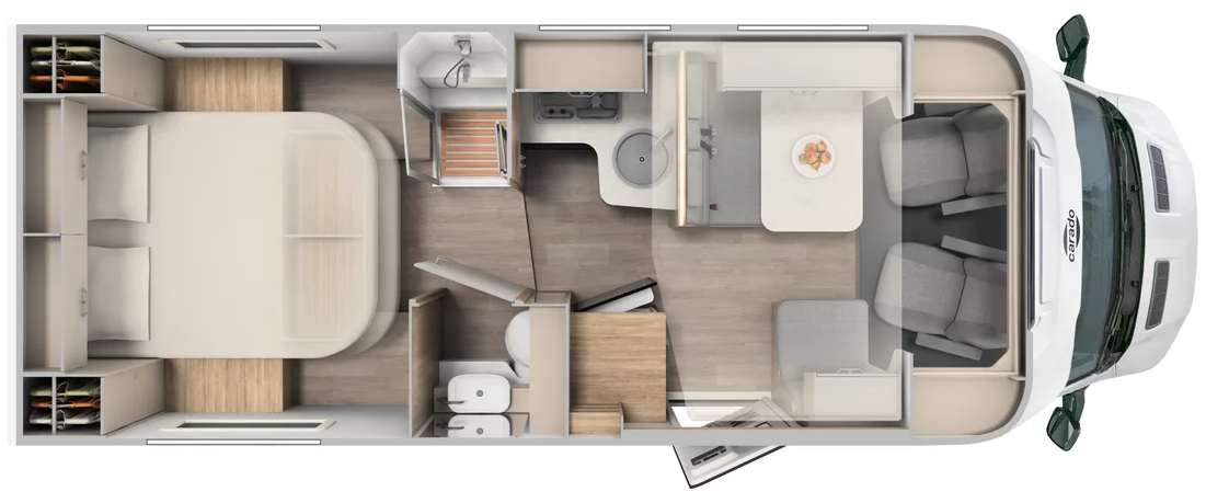 Carado T449T 2025 Motorhome Floorplan