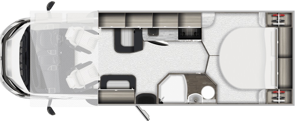 Autotrail Expedition C71 GB 2026 Motorhome Floorplan