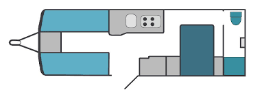 Elddis Crusader Storm 2020 Caravan Floorplan
