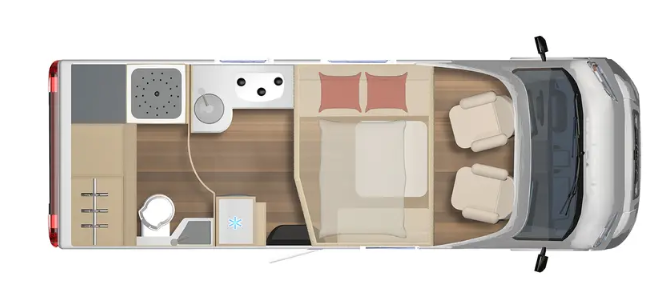 Burstner Lyseo TD Harmony 684 G 2024 Motorhome Floorplan