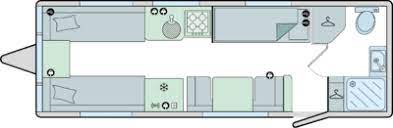 Bailey Phoenix GT75 762 2024 Caravan Floorplan