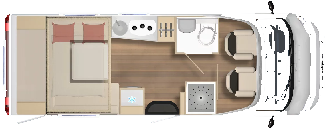 Burstner B66 IT 644 G 2026 Motorhome Floorplan