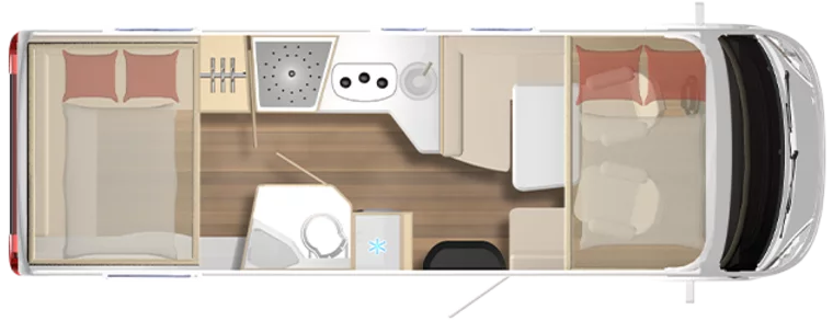 Burstner Lyseo Harmony I 744  A Class Floorplan