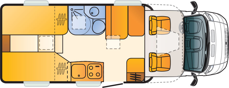 Sunliving Lido S42 SL 2017 Motorhome Floorplan