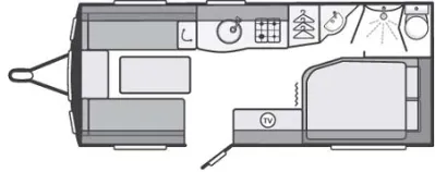 Swift Challenger 514 2014 Caravan Floorplan