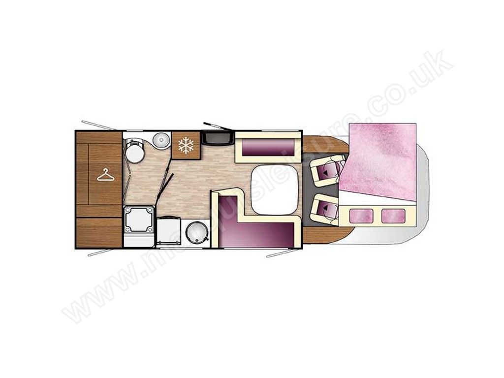 Benimar Tessoro T483 2024 Motorhome Floorplan