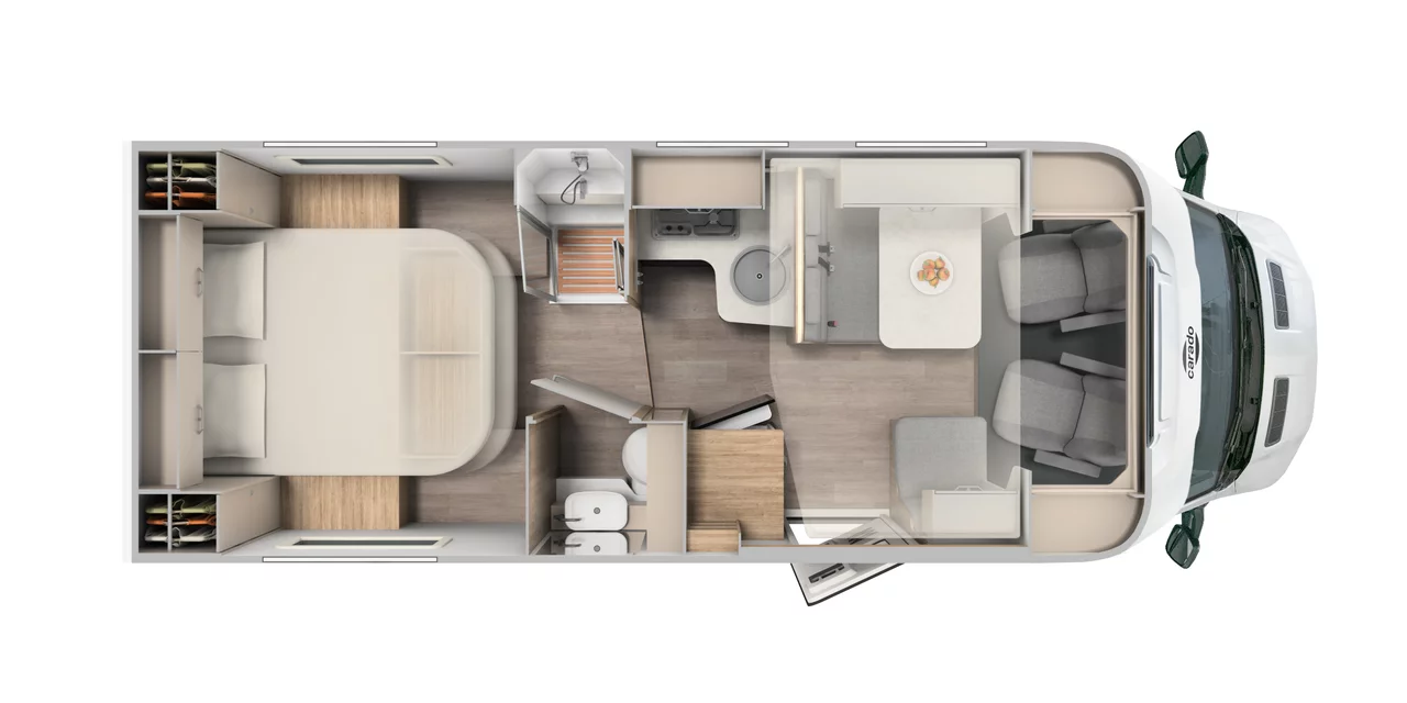 Carado T449 Edition 24  Motorhome Floorplan