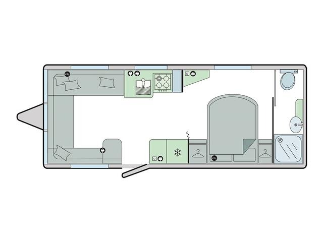 Bailey Pegasus Grande GT75 Bologna 2025 Caravan Floorplan